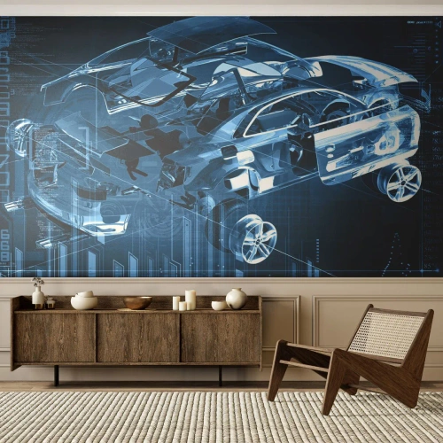 Fotótapéta Standard Eco - Mérnöki anatómia - Autóipari, Autó, Koncepció - 200x140 cm