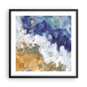 Poszter fehér keretben - Az elemek tánca - 50x50 cm