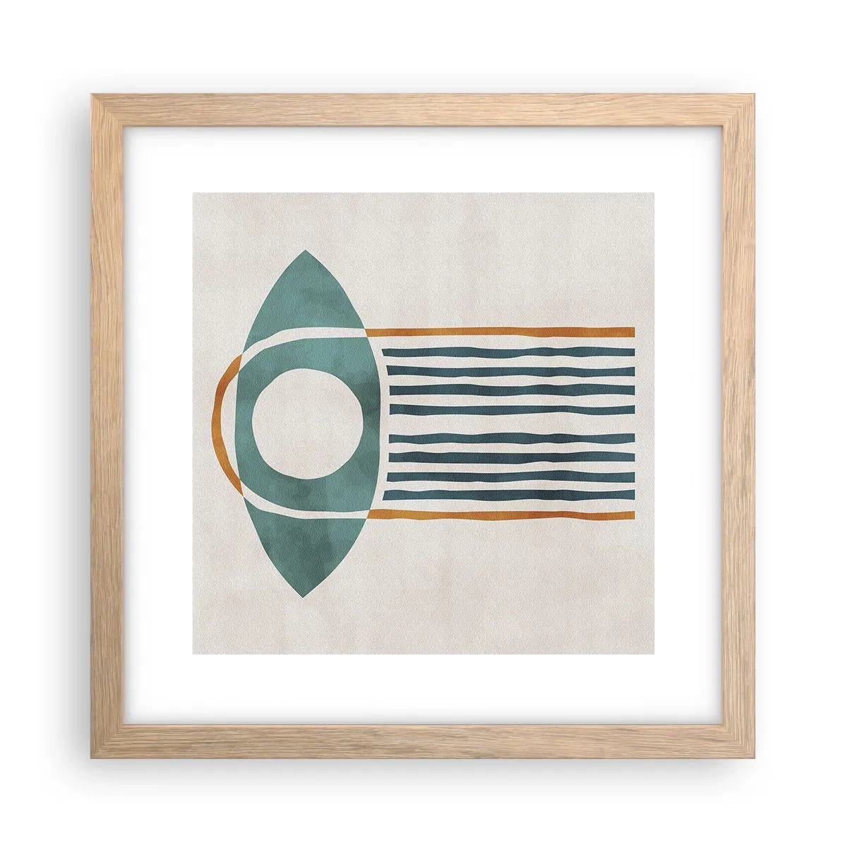 Poszter világos tölgy keretben - Jelek és rituálék - 30x30 cm