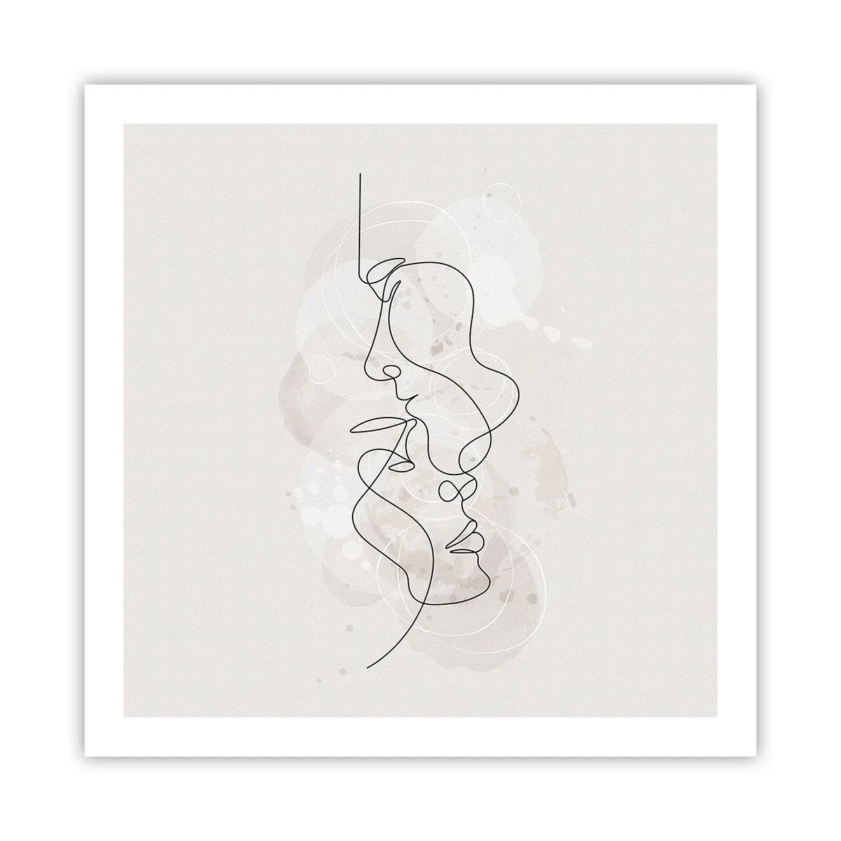Poszter - Ölelésbe gabalyodva - 60x60 cm