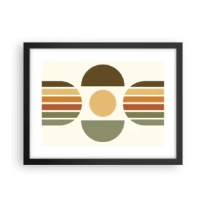 Poszter fehér keretben - A Föld színeiben - 40x30 cm