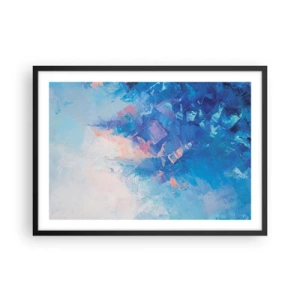 Poszter fehér keretben - Téli absztrakció - 70x50 cm