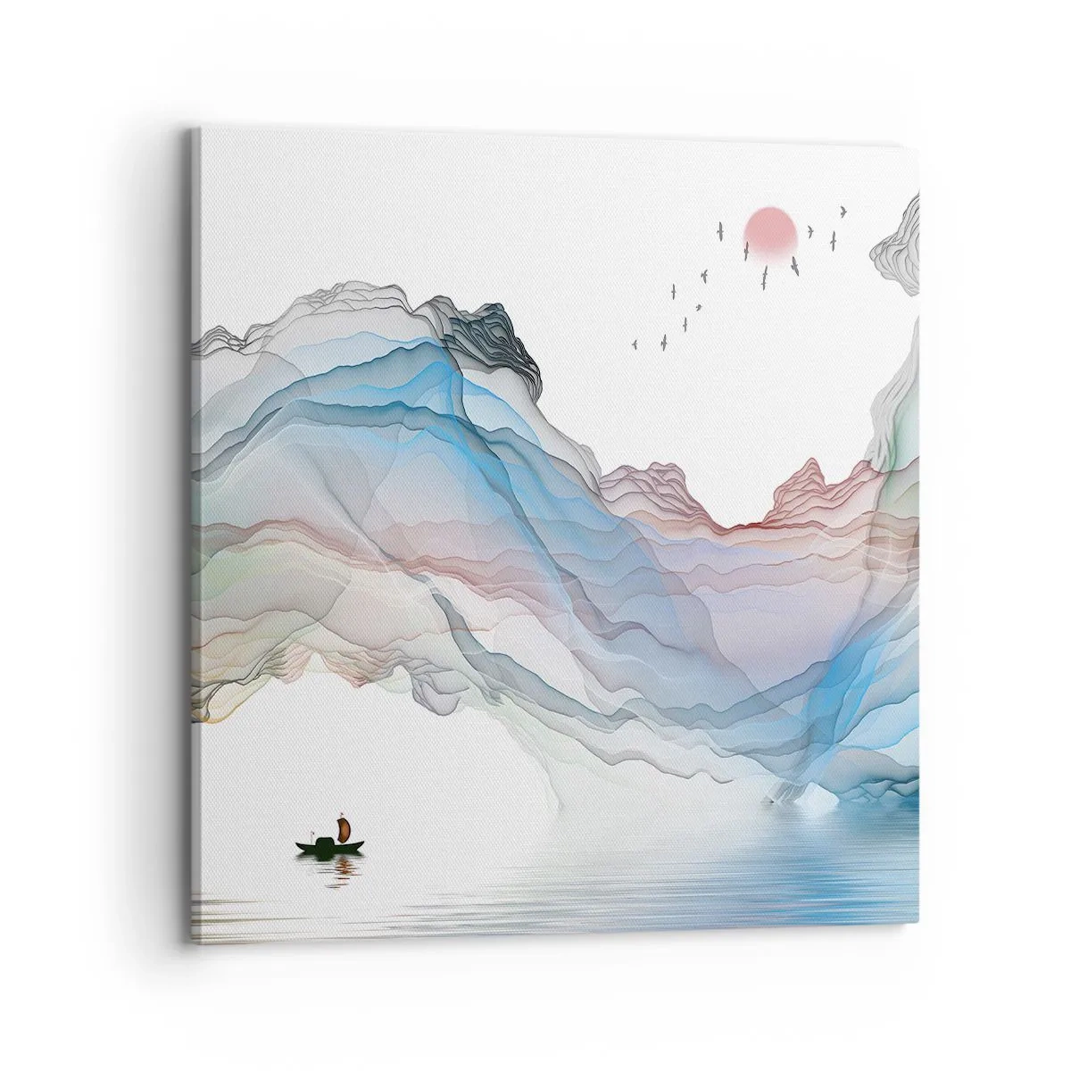 Vászonkép - A kristály hegyek felé - 70x70 cm