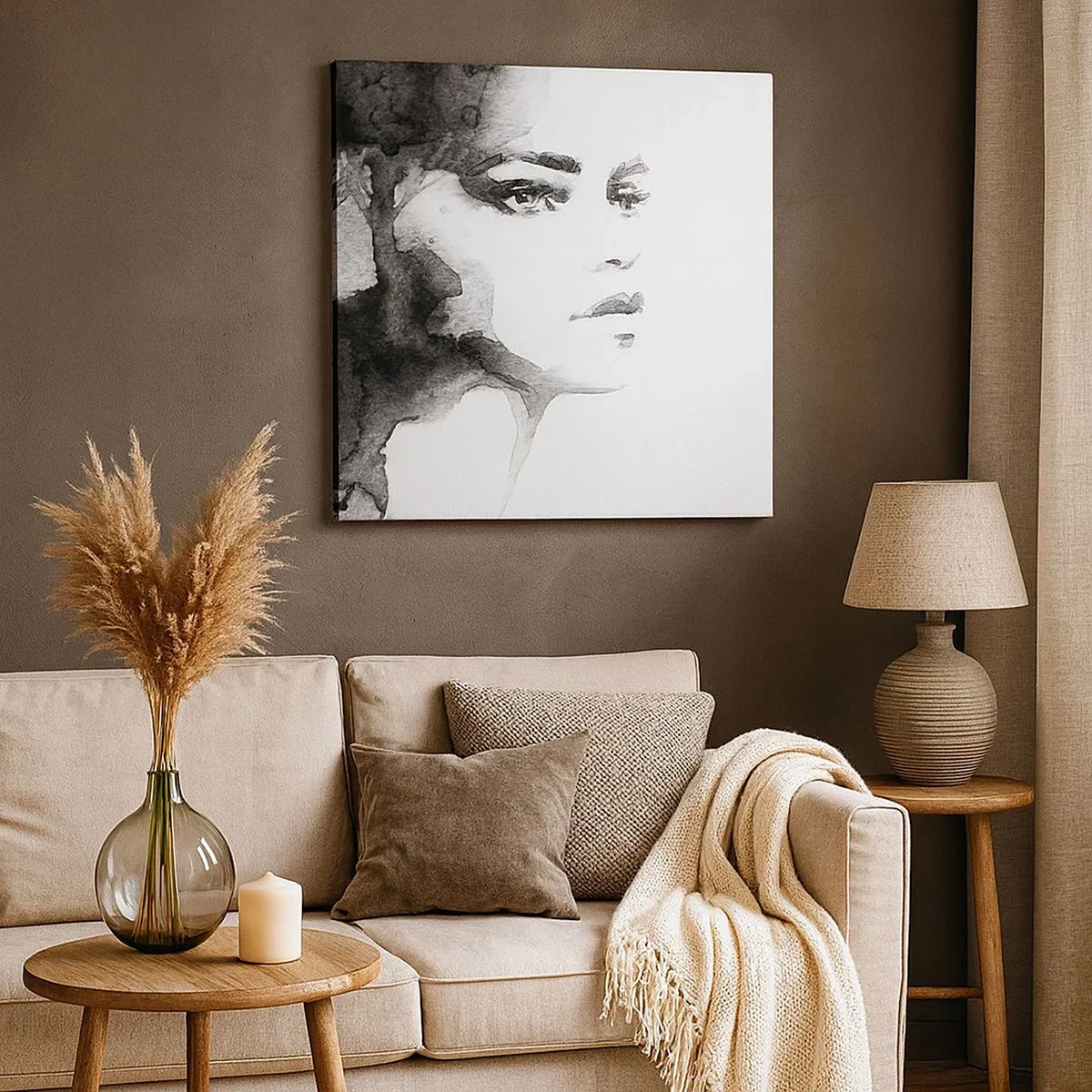 Vászonkép - Rejtélyből és ködből készült - 30x30 cm