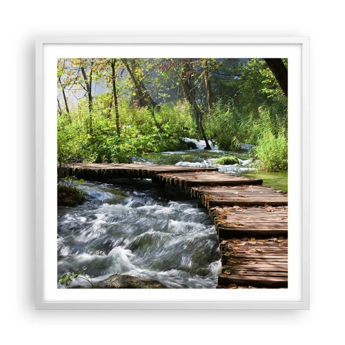 Poszter fekete keretben - A habzó zuhatag felett - 60x60 cm