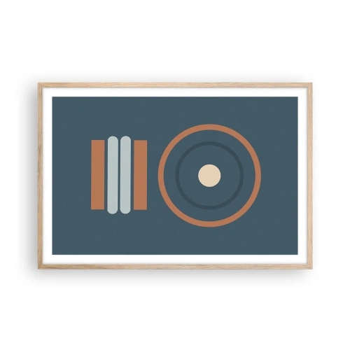 Poszter világos tölgy keretben - A dolgok lényege - 91x61 cm