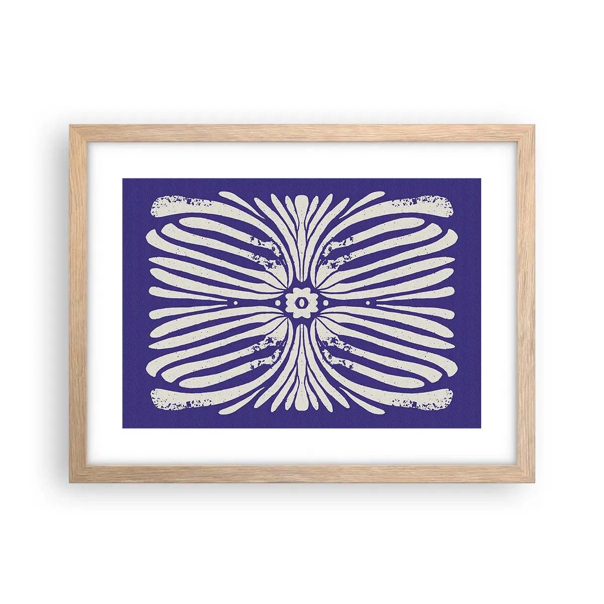 Poszter világos tölgy keretben - Etnikai inspirációk - 40x30 cm