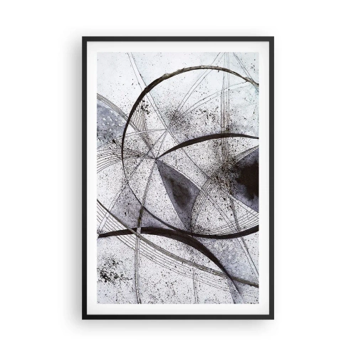 Poszter fehér keretben - Futurisztikus fantázia - 61x91 cm