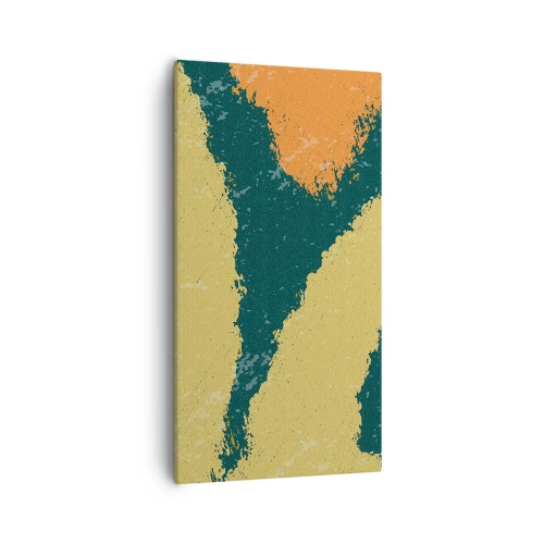 Vászonkép - Absztrakció - lassú mozgás - 55x100 cm