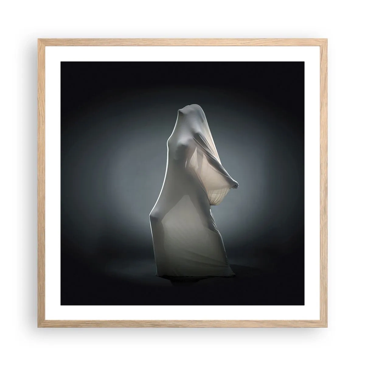 Poszter világos tölgy keretben - Rejtett vágyak - 60x60 cm