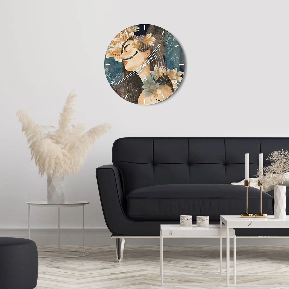 Falióra, Óra - Mese egy liliomos hercegnőről - 30x30 cm