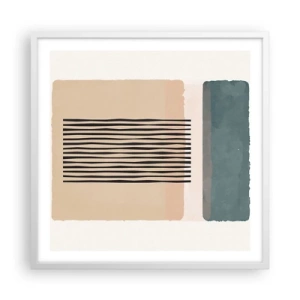 Poszter fekete keretben - Minden rendben - 60x60 cm