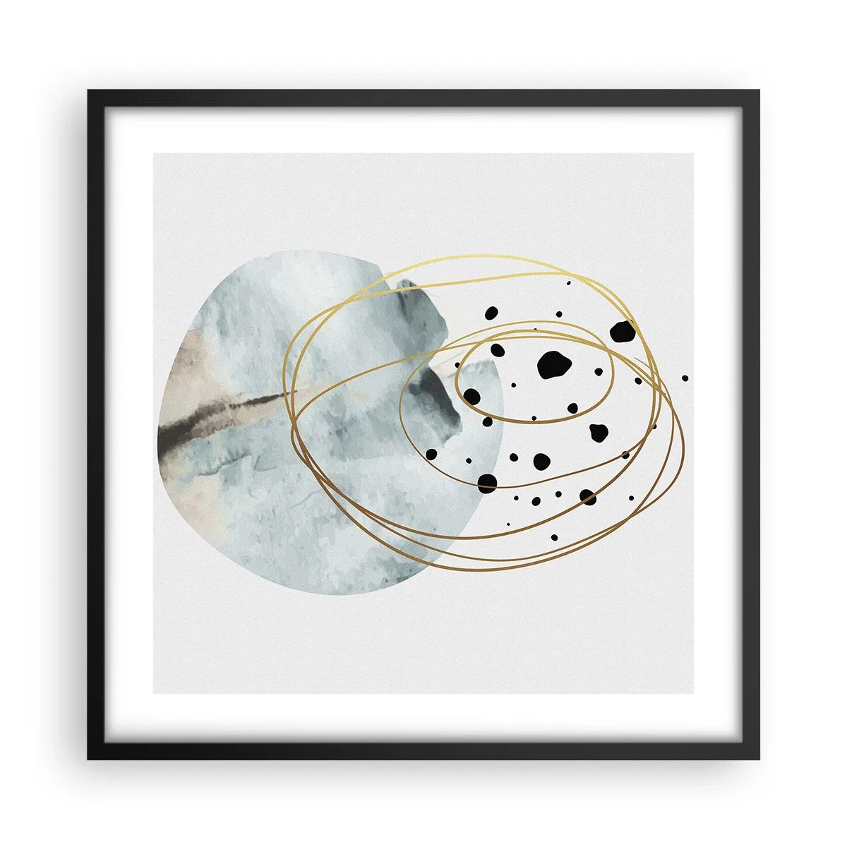 Poszter fehér keretben - Az ölelő térben - 50x50 cm