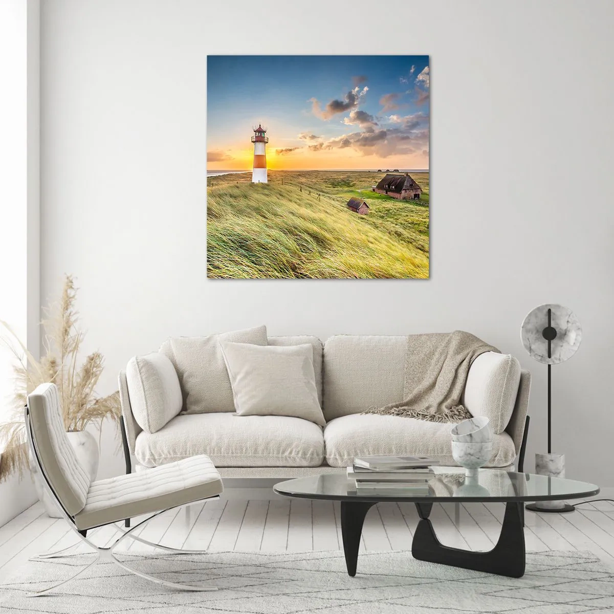 Üveg kép - A hullámok között - 40x40 cm