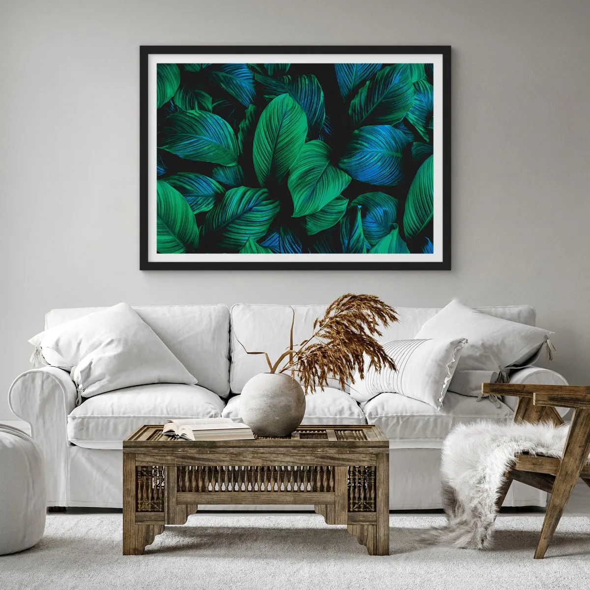 Poszter fehér keretben - A zöld tömegben - 70x50 cm