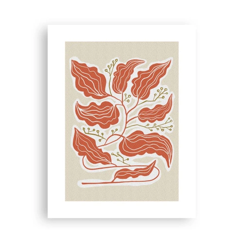 Poszter - Népi és korall - 30x40 cm