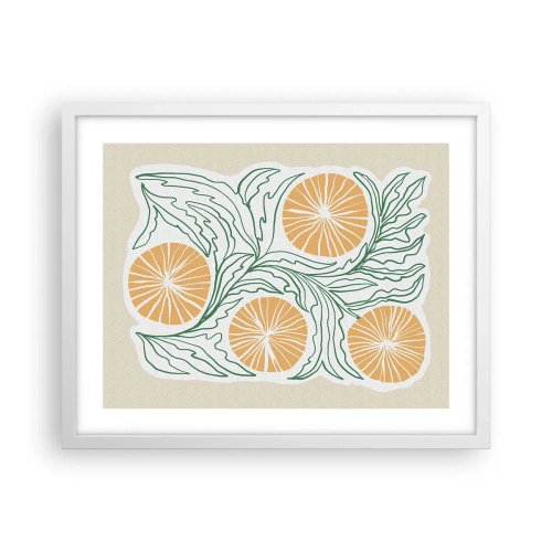 Poszter fekete keretben - Etnikus egy csipet absztrakcióval - 50x40 cm