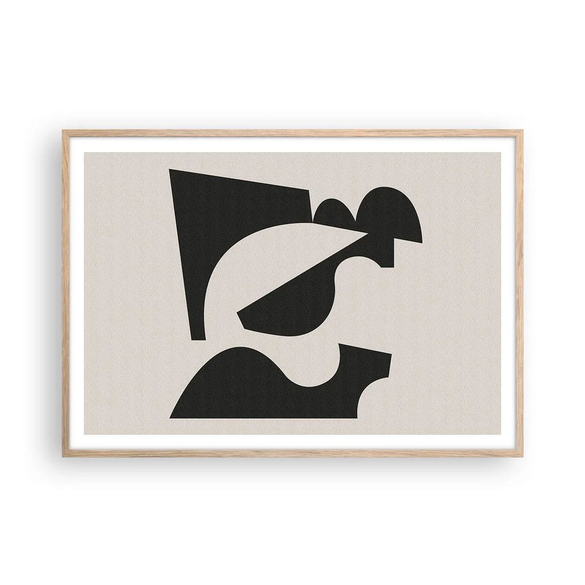 Poszter világos tölgy keretben - Önálló összeállításra - 100x70 cm