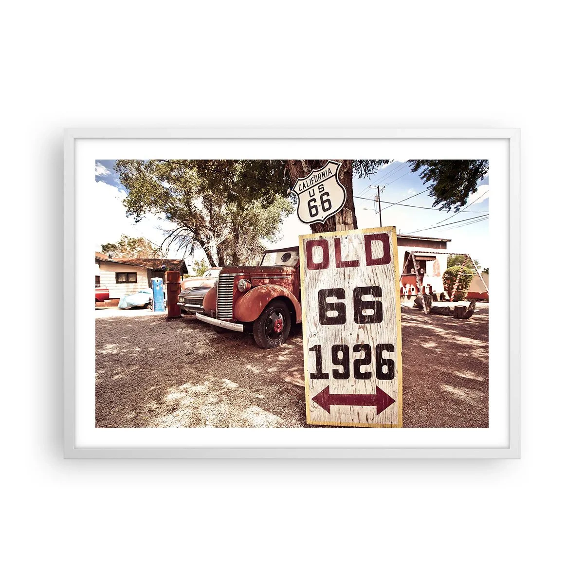 Poszter fekete keretben - Az amerikai tartomány legendája - 70x50 cm