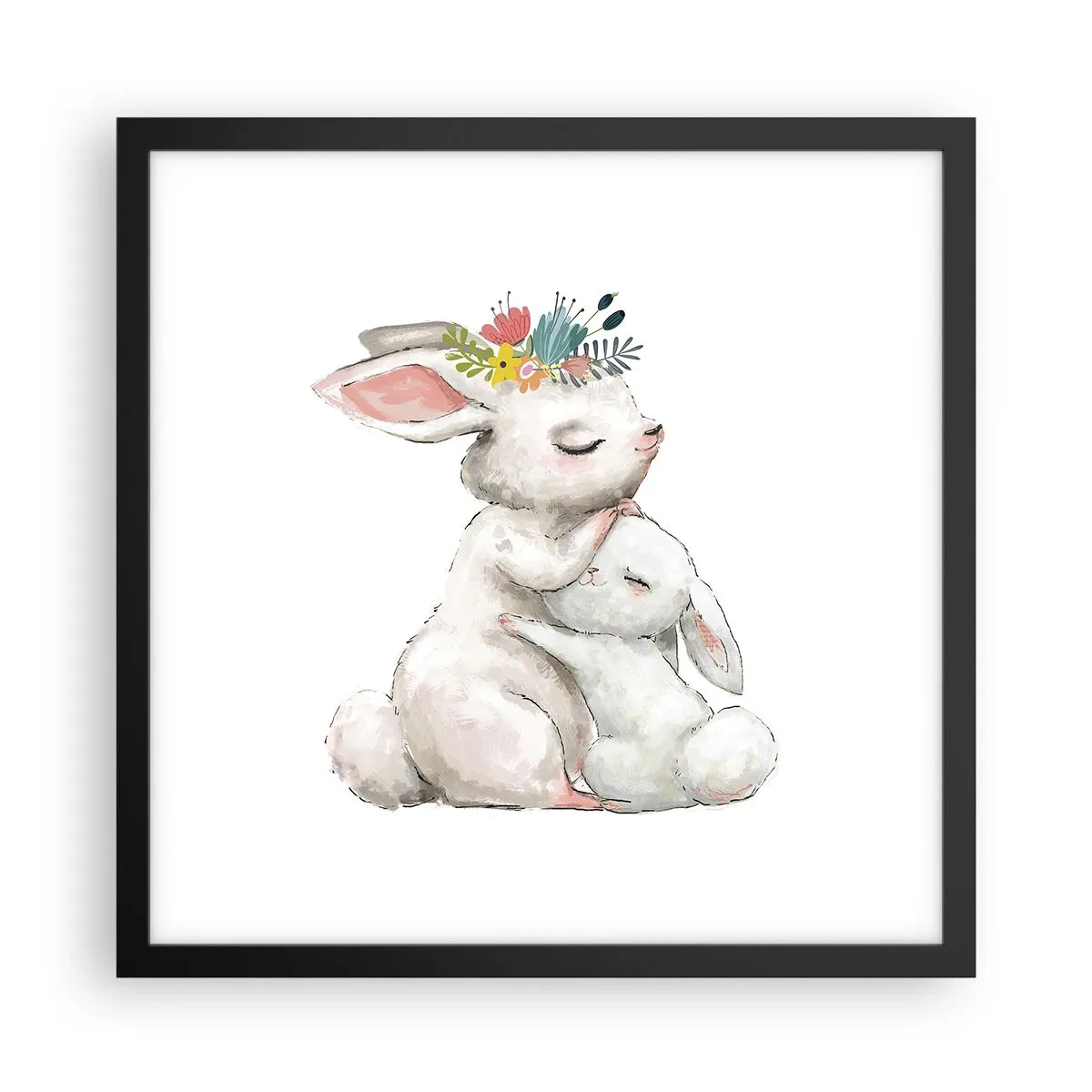 Poszter fehér keretben - Nincs olyan, mint anyánál - 40x40 cm