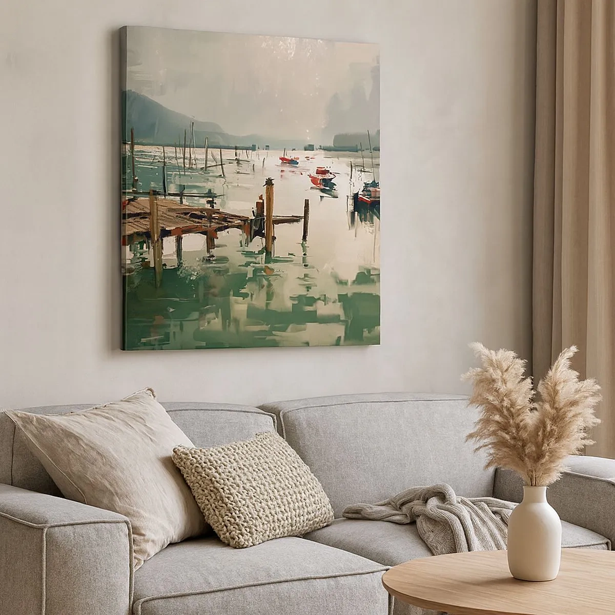 Vászonkép - Leöntött olvasztott holddal - 30x30 cm