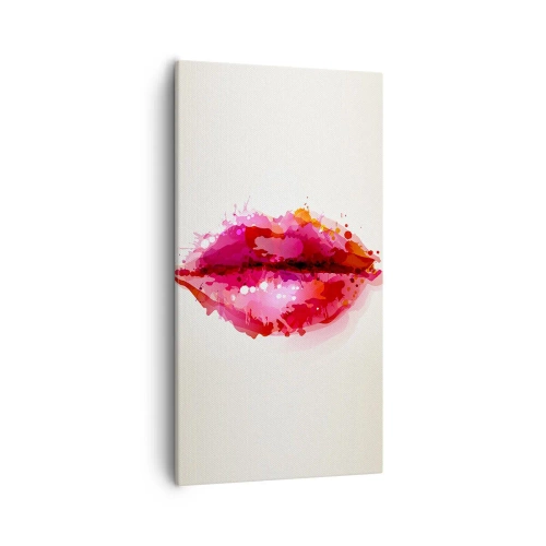 Vászonkép - Vöröses árnyalatú vörös - 55x100 cm