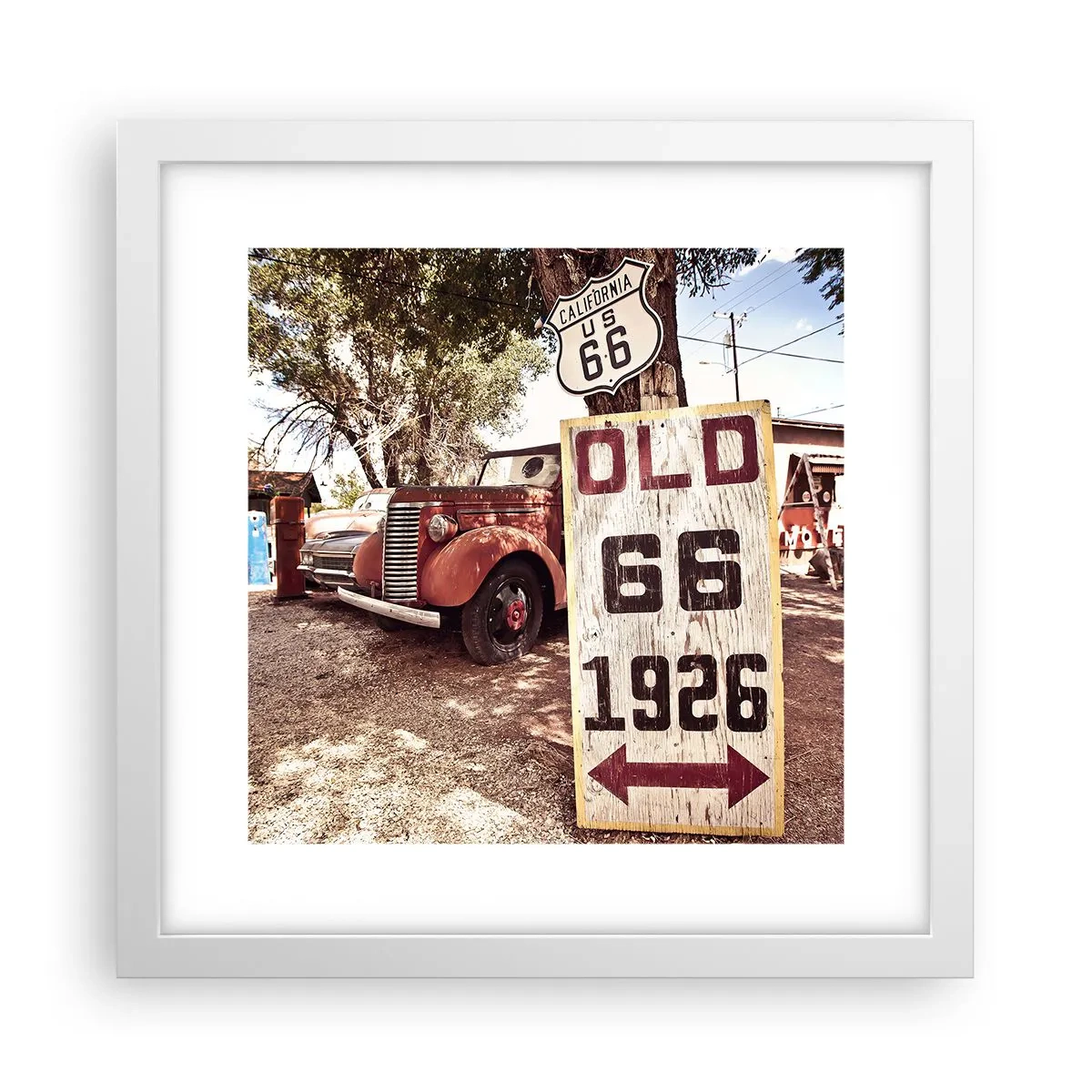 Poszter fekete keretben - Az amerikai tartomány legendája - 30x30 cm