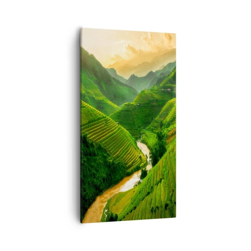 Vászonkép - Vietnámi völgy - 55x100 cm