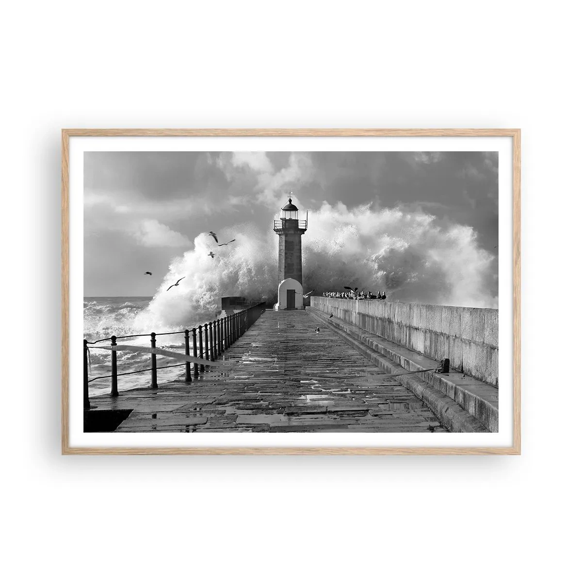 Poszter világos tölgy keretben - Rettenthetetlen - 100x70 cm