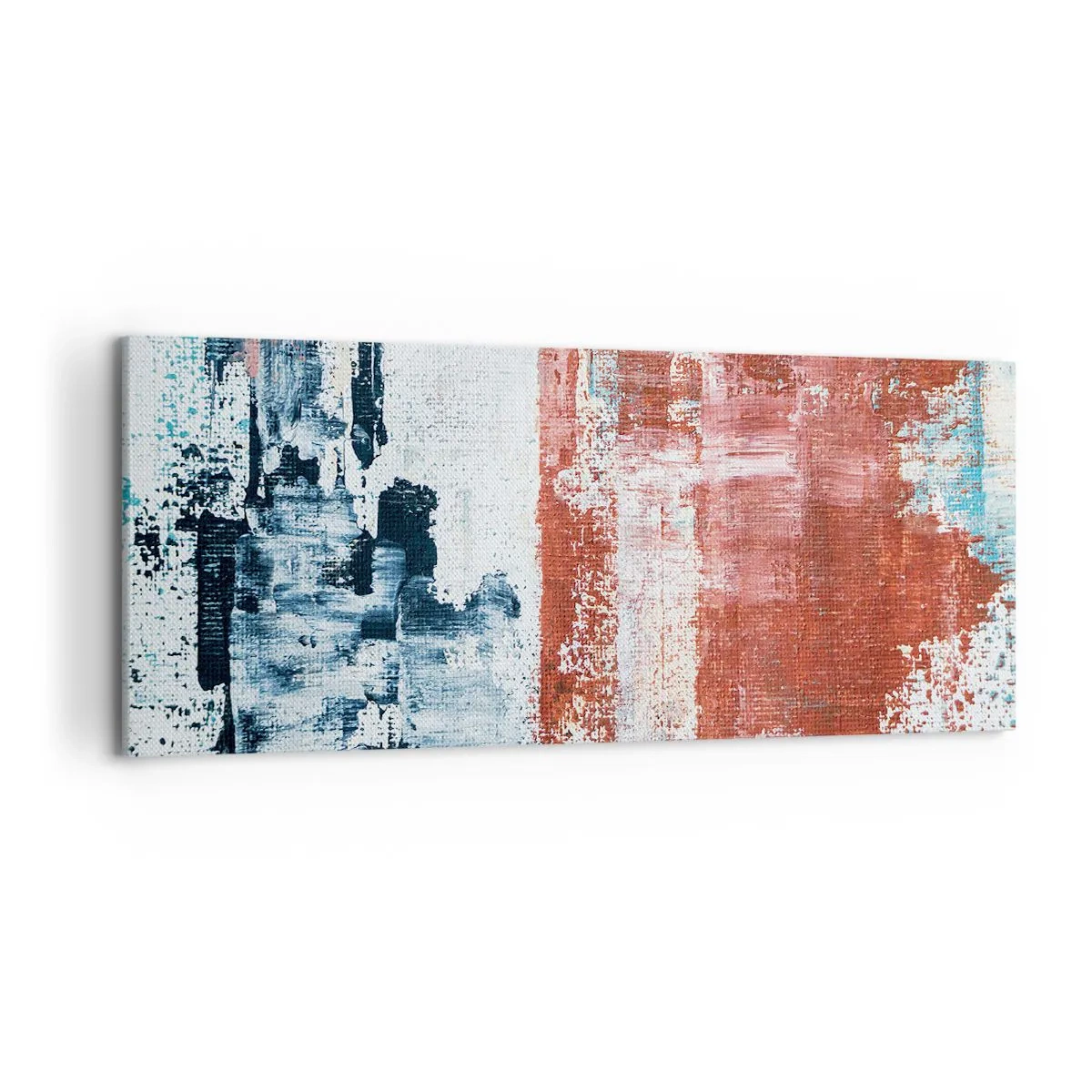 Vászonkép - Fele-fele absztrakt - 120x50 cm