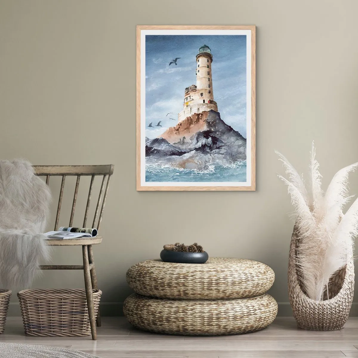 Poszter világos tölgy keretben - Legyőzhetetlen - 50x70 cm