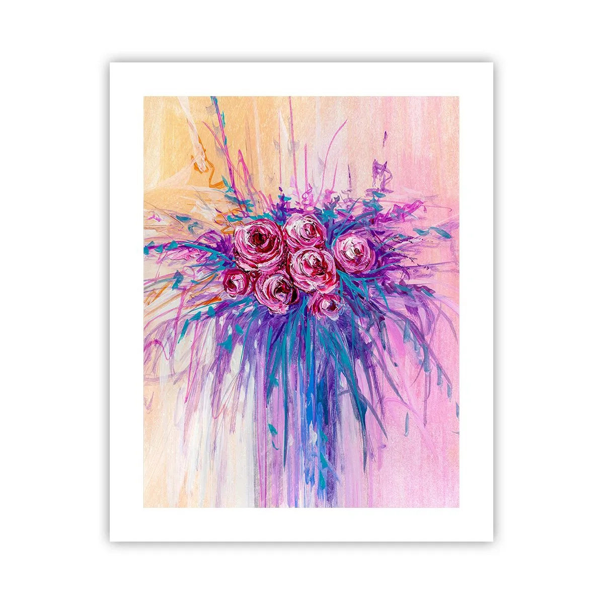 Poszter - Rózsaszín szökőkút - 40x50 cm