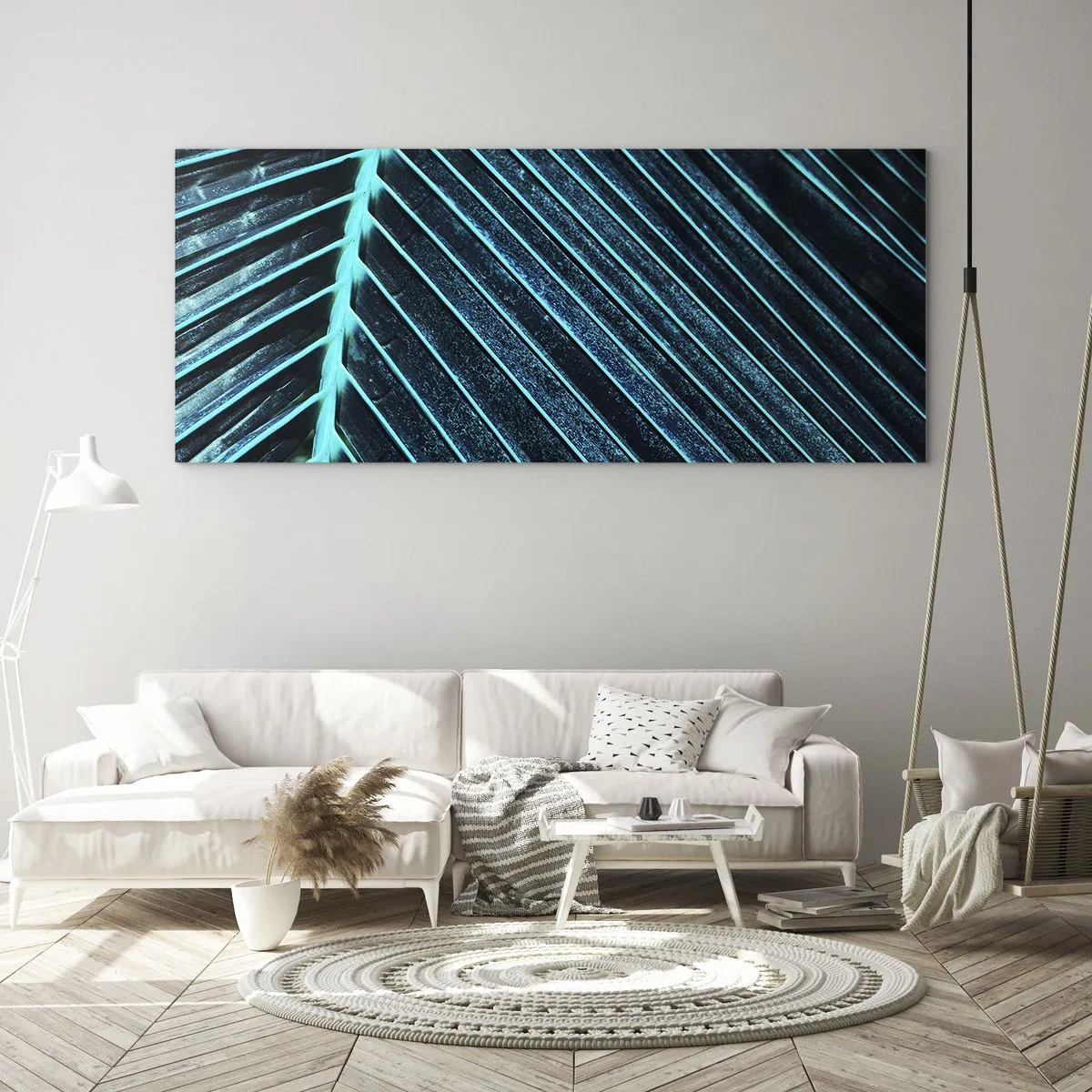 Üveg kép - A zöld textúrája - 140x50 cm