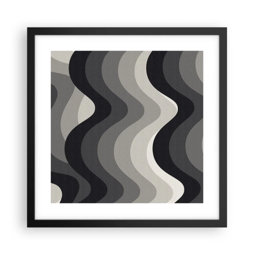 Poszter fehér keretben - Hullám a hullám után - 40x40 cm