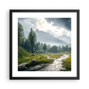 Poszter fehér keretben - Oda és vissza - 40x40 cm