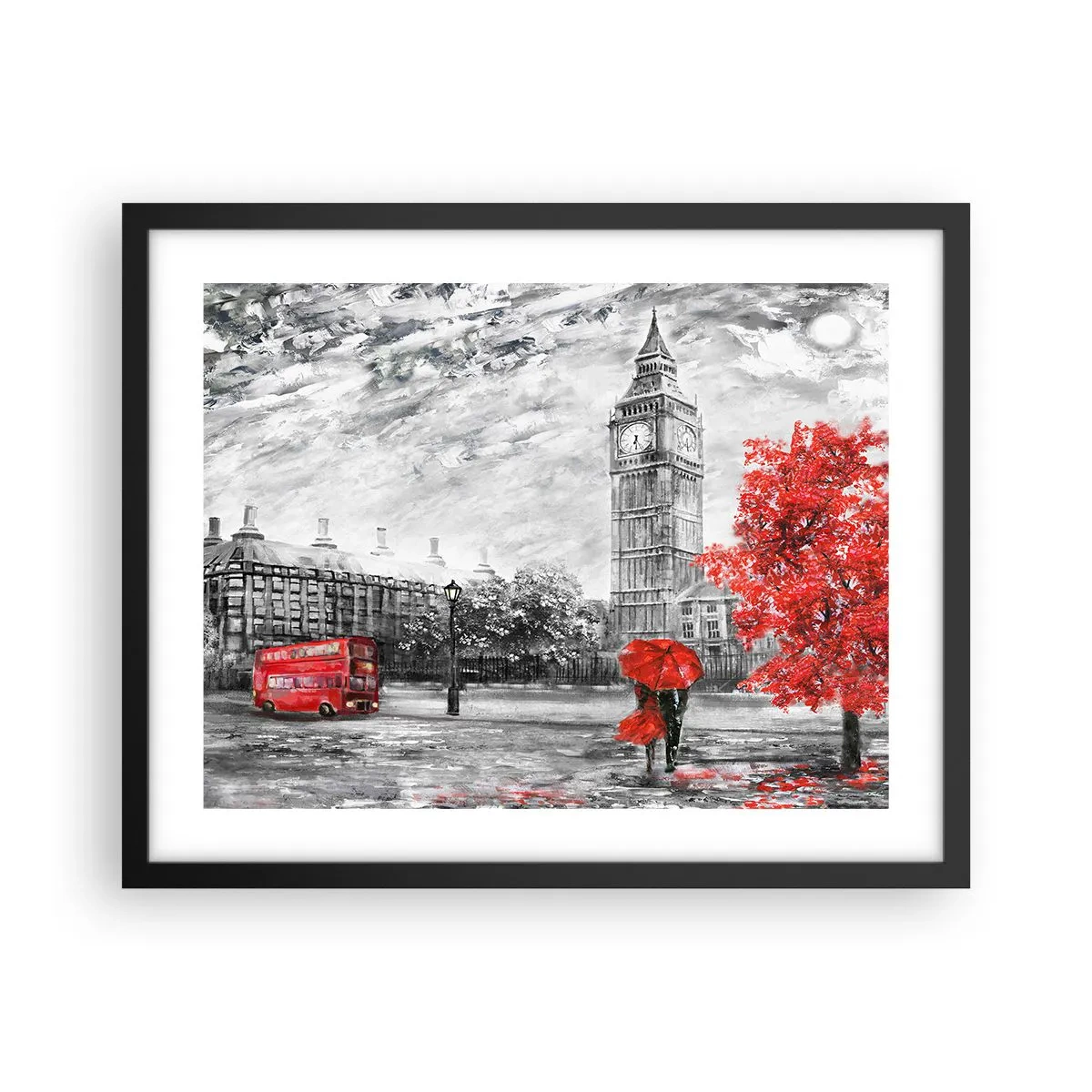 Poszter fehér keretben - Izgalmas nap - 50x40 cm