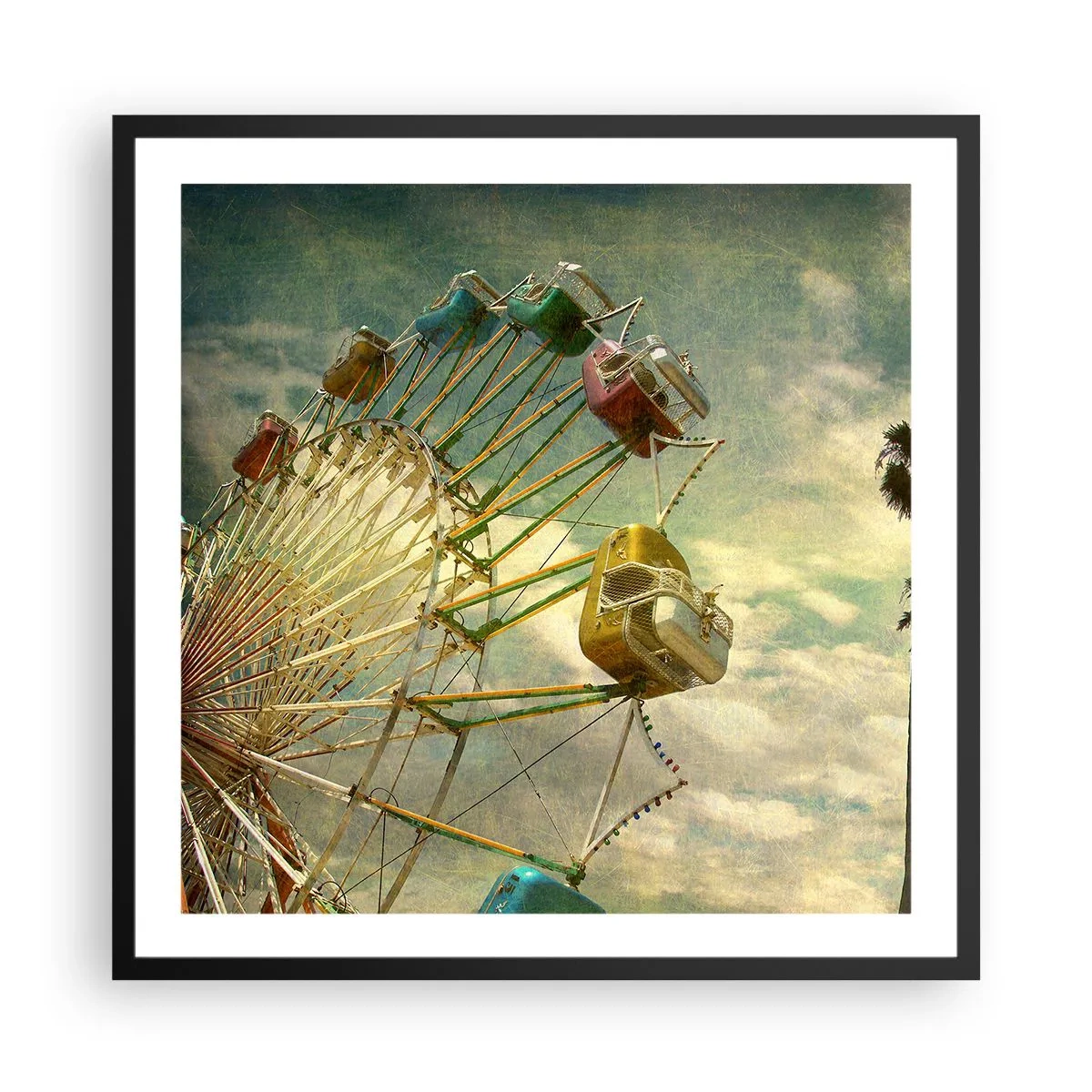 Poszter fehér keretben - Lesz, lesz mulatság.... - 60x60 cm