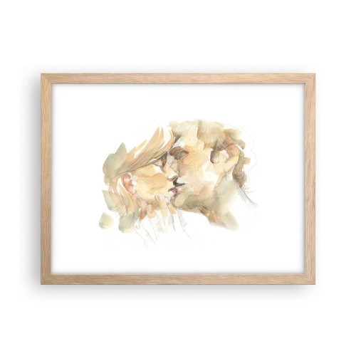 Poszter világos tölgy keretben - Meglelt másik fél? - 40x30 cm