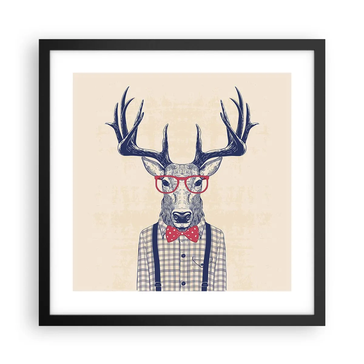 Poszter fehér keretben - Mókás extravagancia - 40x40 cm