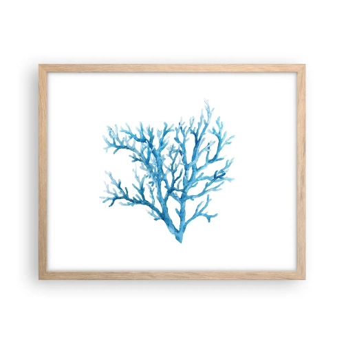 Poszter világos tölgy keretben - Tengeri filigrán - 50x40 cm