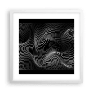Poszter fekete keretben - A fény tánca a térben - 40x40 cm