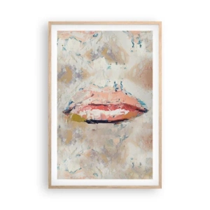 Poszter világos tölgy keretben - Felébreszti az érzékeket - 61x91 cm