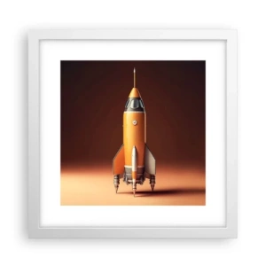 Poszter fekete keretben - Egy álommal kezdődik - 30x30 cm