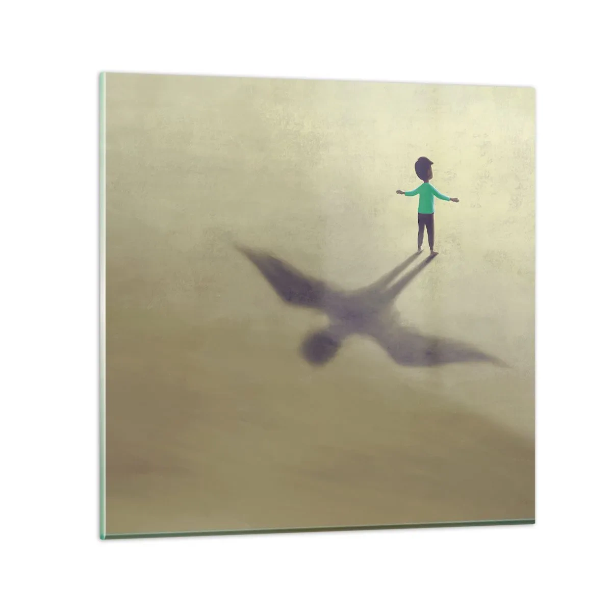 Üveg kép - A jövő hőse - 40x40 cm