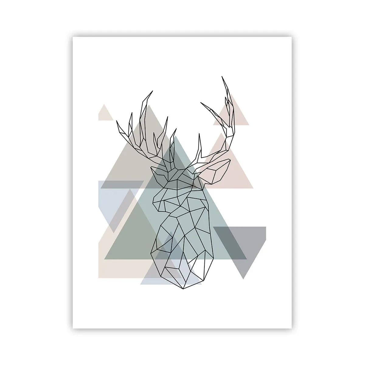 Poszter - Egy geometrikus erdőben - 30x40 cm