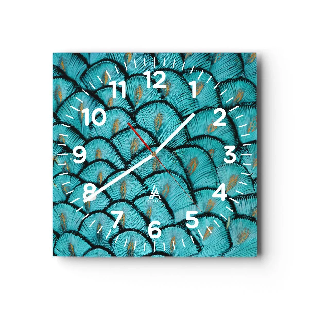 Falióra, Óra - A tollak nagy gálája - 40x40 cm