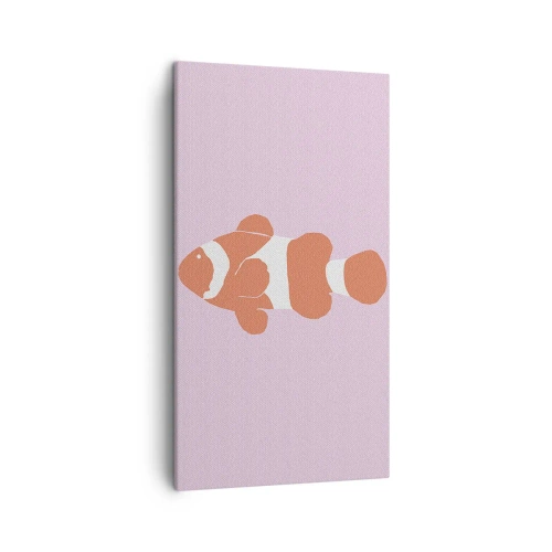 Vászonkép - Illik a korall az arcához és a farkához - 45x80 cm