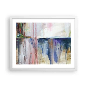 Poszter fekete keretben - Színes benyomások és társítások - 50x40 cm