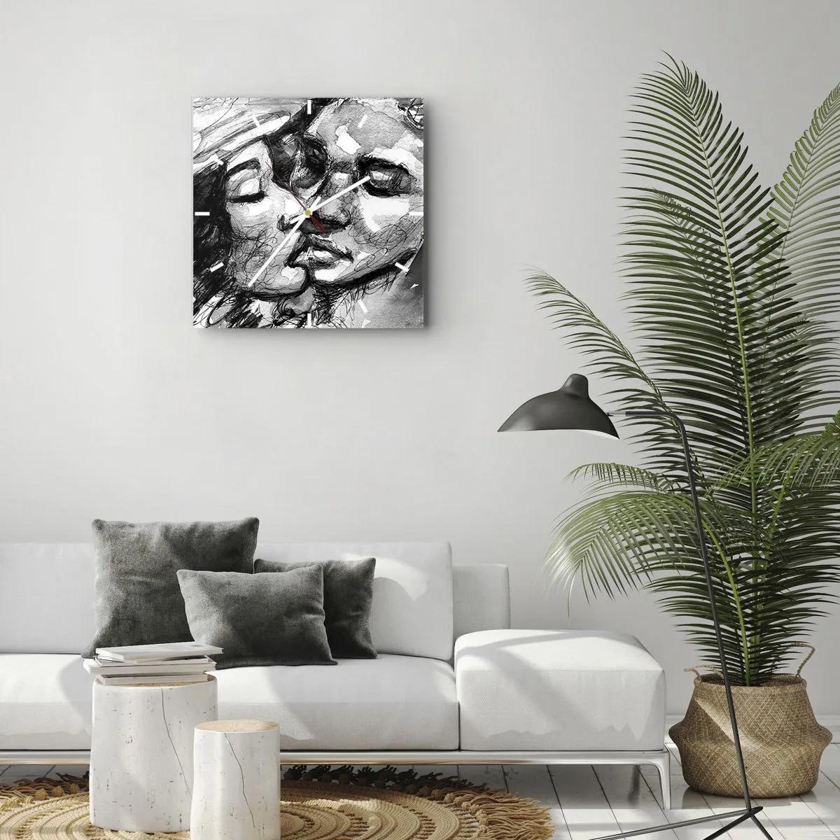 Falióra, Óra - Egy érzelmes pillanat - 40x40 cm