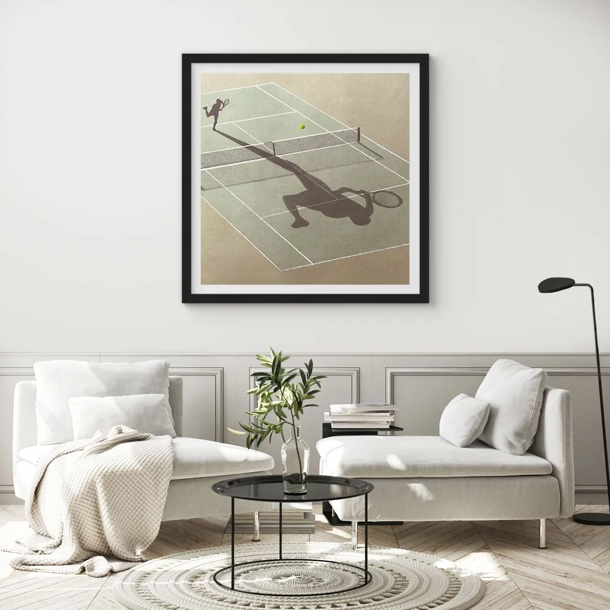 Poszter fehér keretben - Önmagumk legyőzése - 40x40 cm